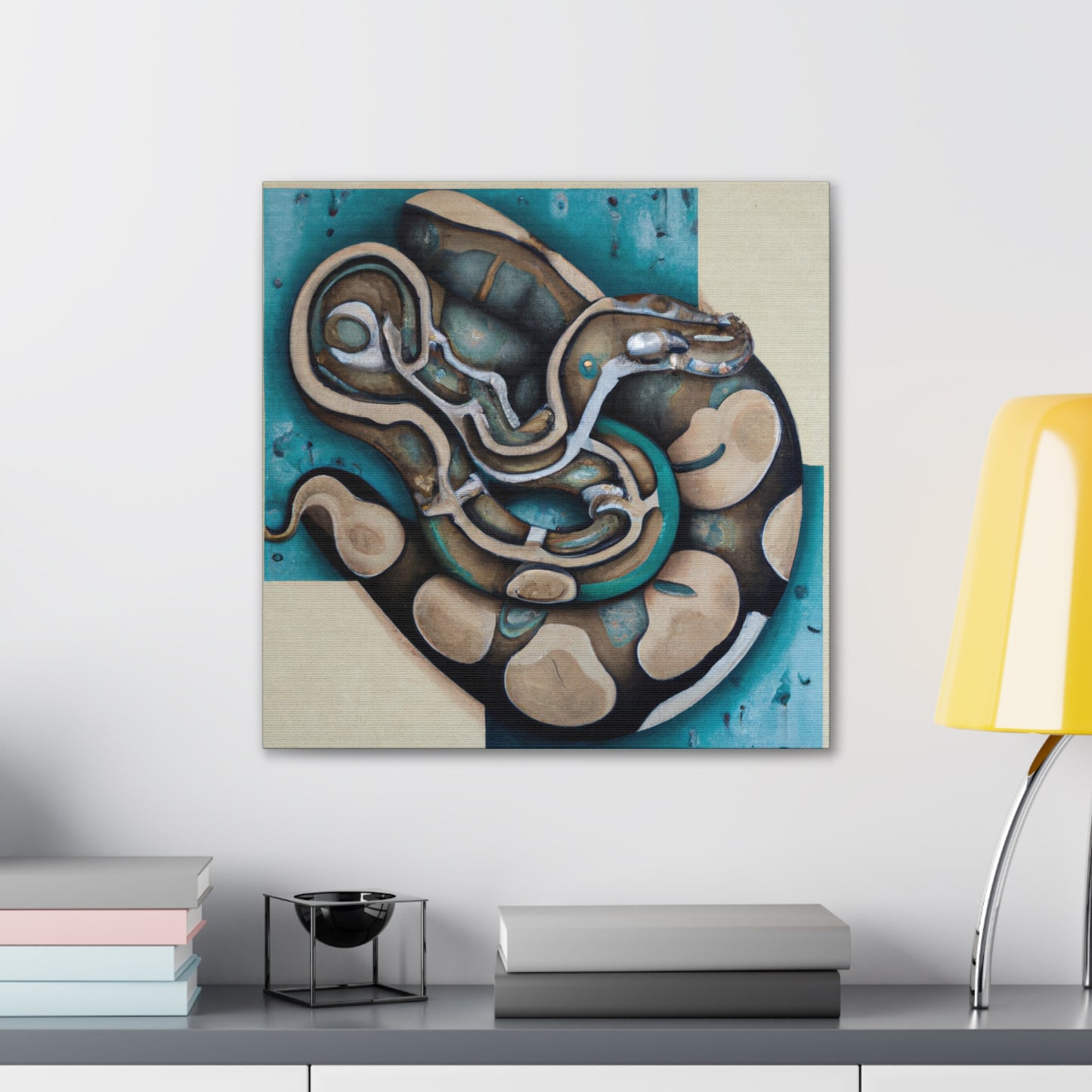 "Python in Deco Splendor" - Canvas