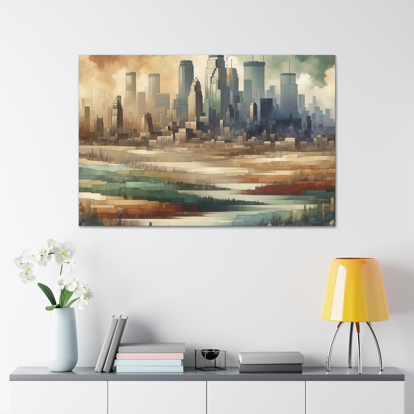 "Industrial Enchantment: Minneapolis" - Canvas