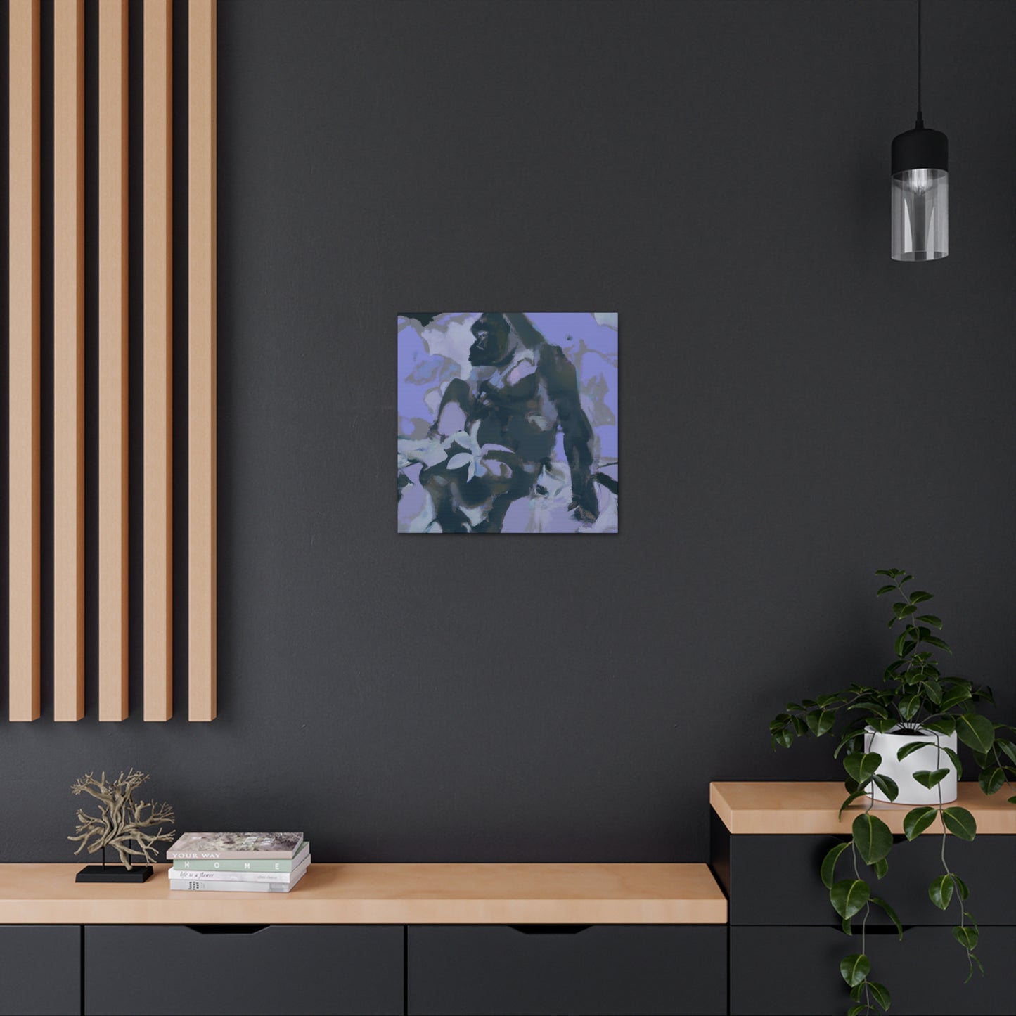 Gorilla Majesty Illuminated - Canvas