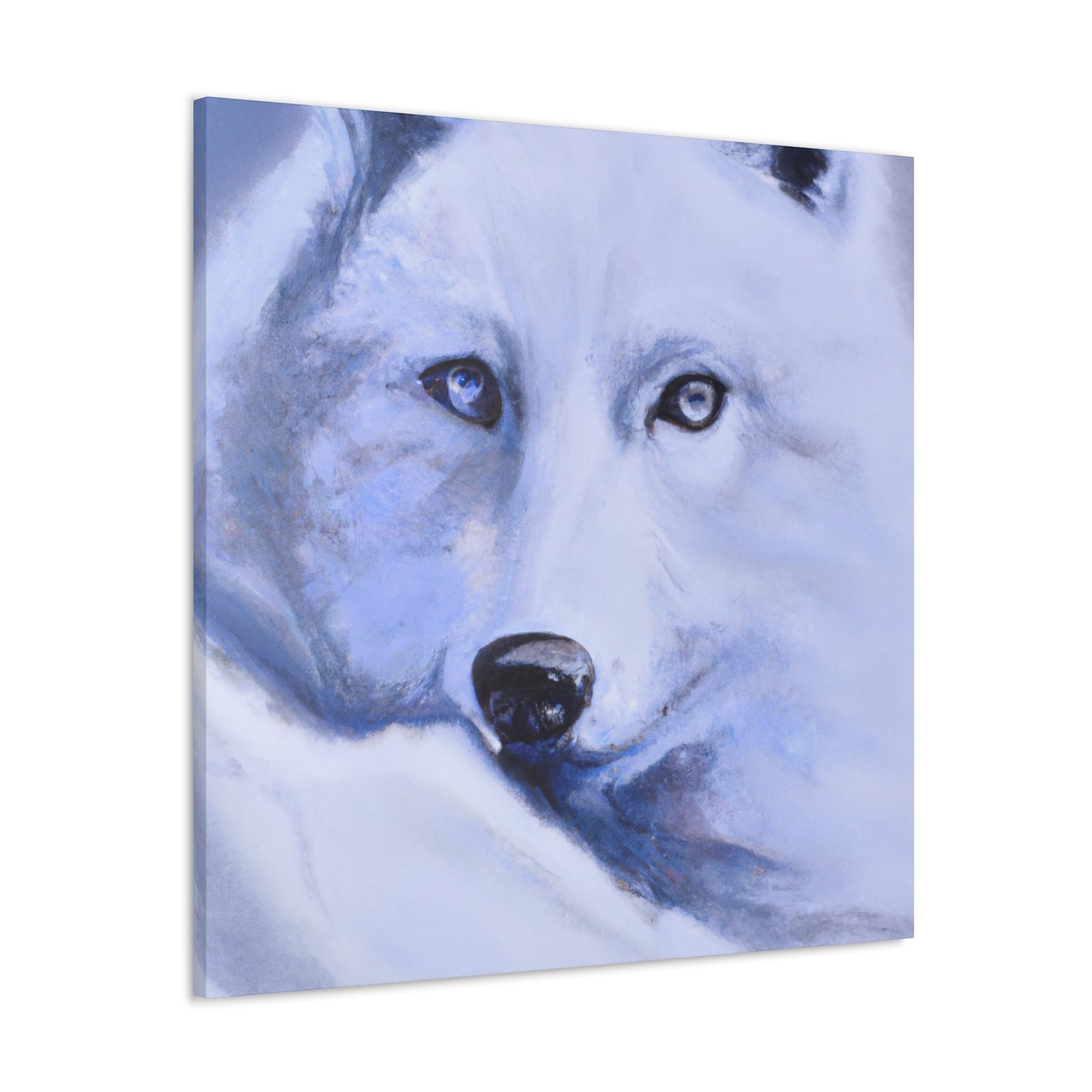 "Arctic Wolf Hyperrealism" - Canvas