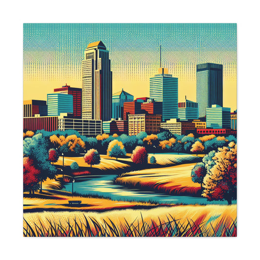 Omaha Blooms in Technicolor - Canvas