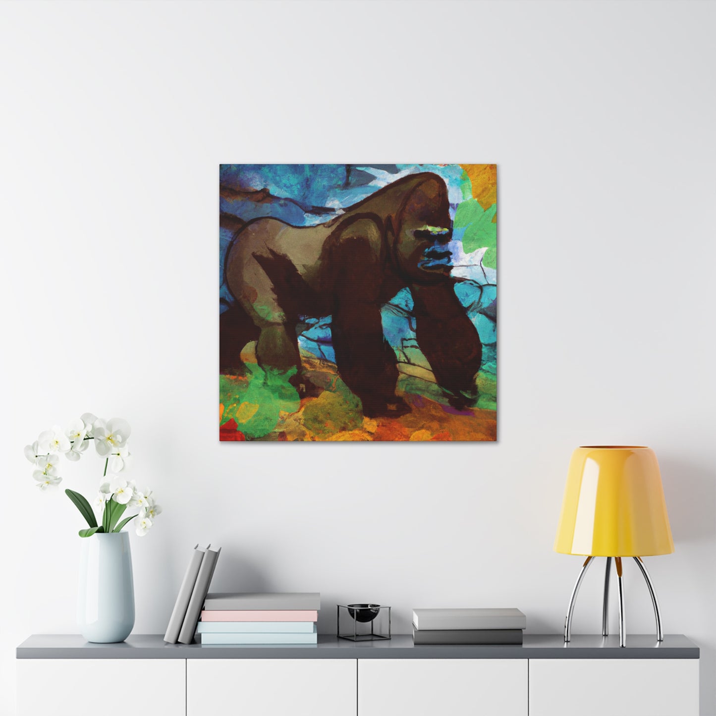 Gorilla In Monochrome - Canvas