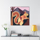 Squirrel in Deco Style - Canvas