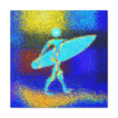 Surfer in Art Deco - Canvas