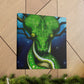 Green Tree Slithers. - Canvas