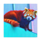 Red Panda Rising Dawn - Canvas