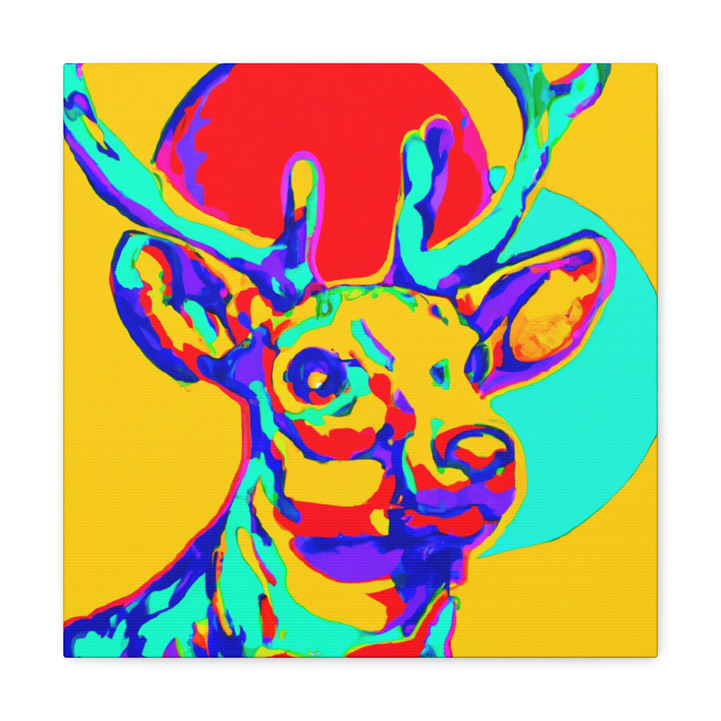 Reindeer Pop Art Pop - Canvas