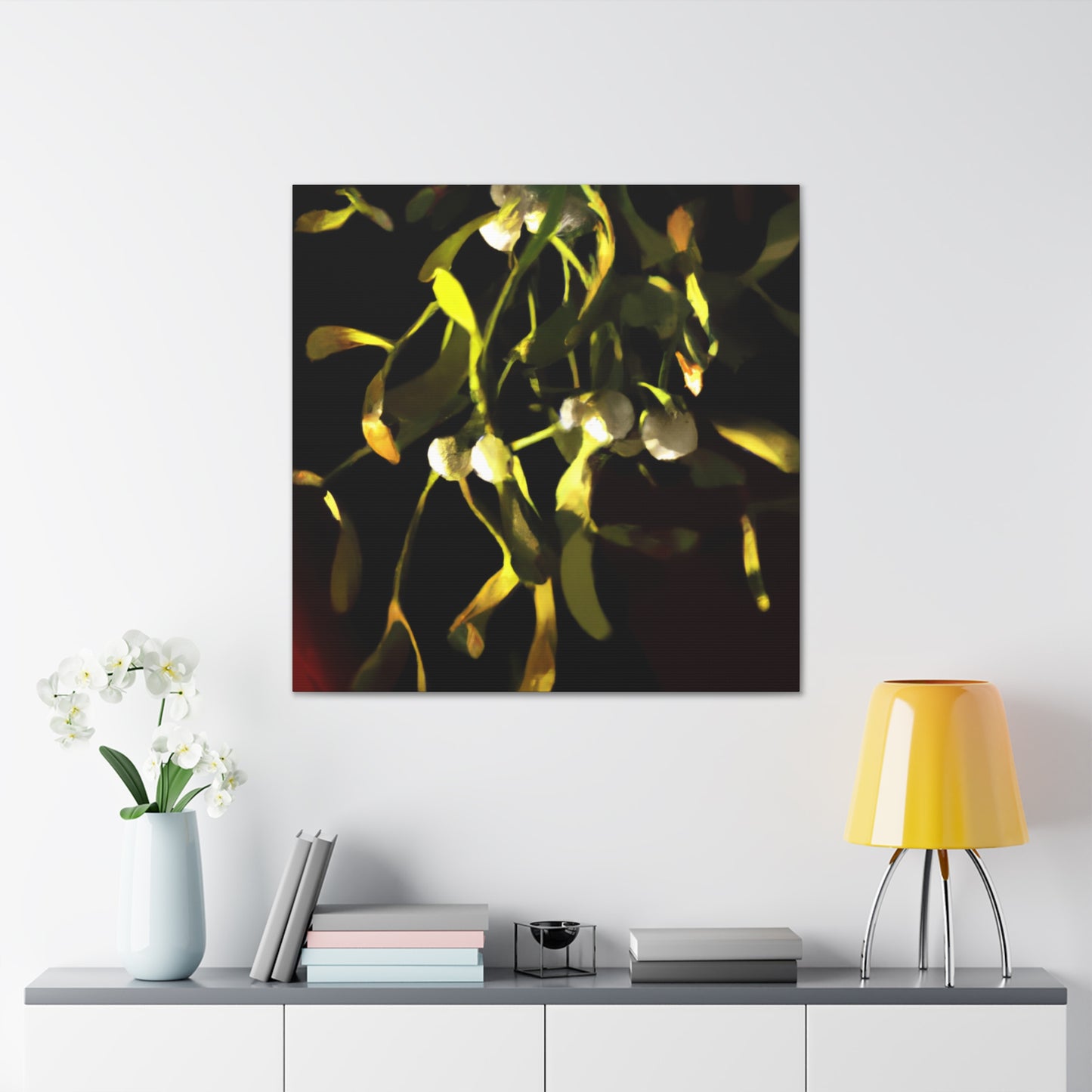 Mistletoe in abstracted. - Canvas