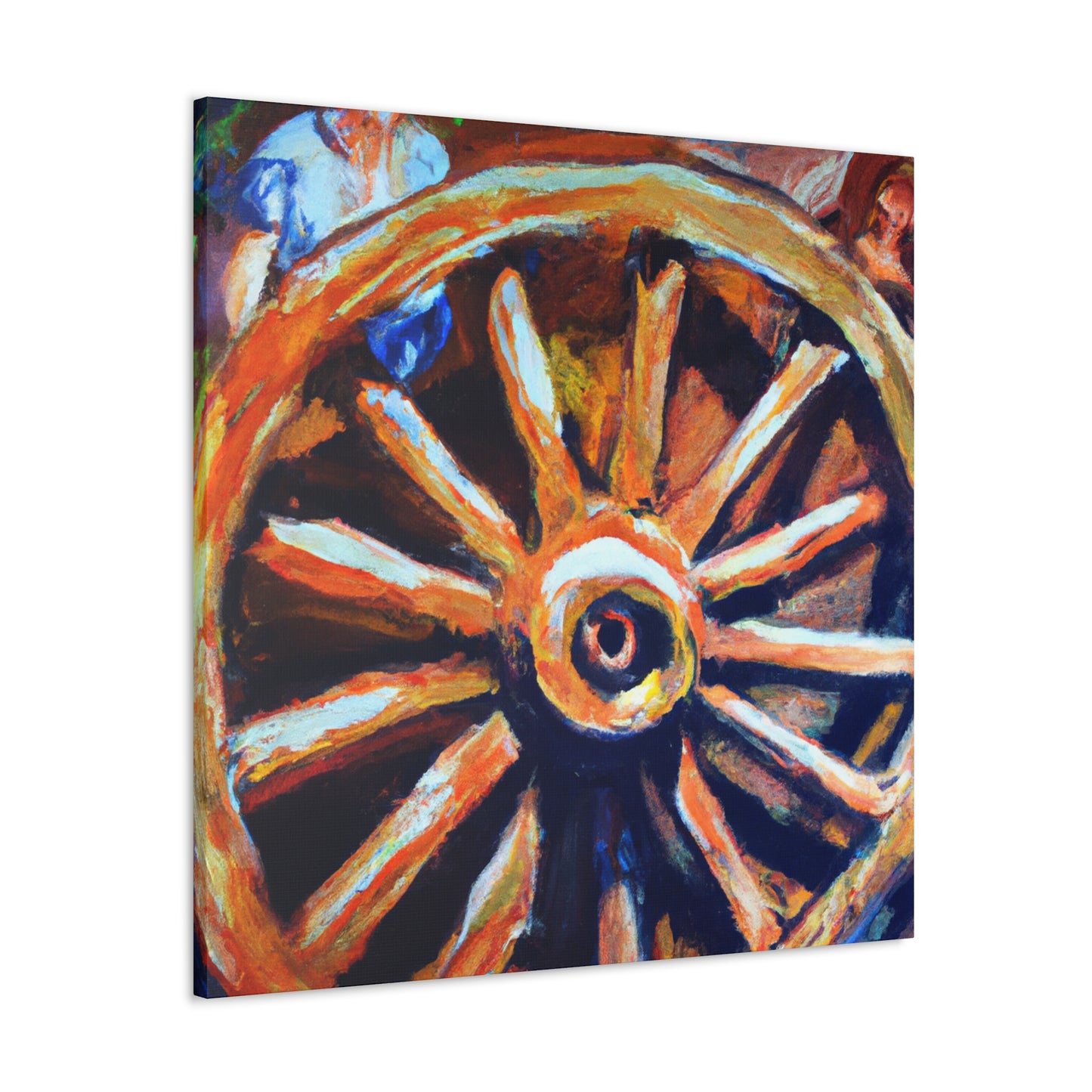 "Wheel of Colorful Dreams" - Canvas