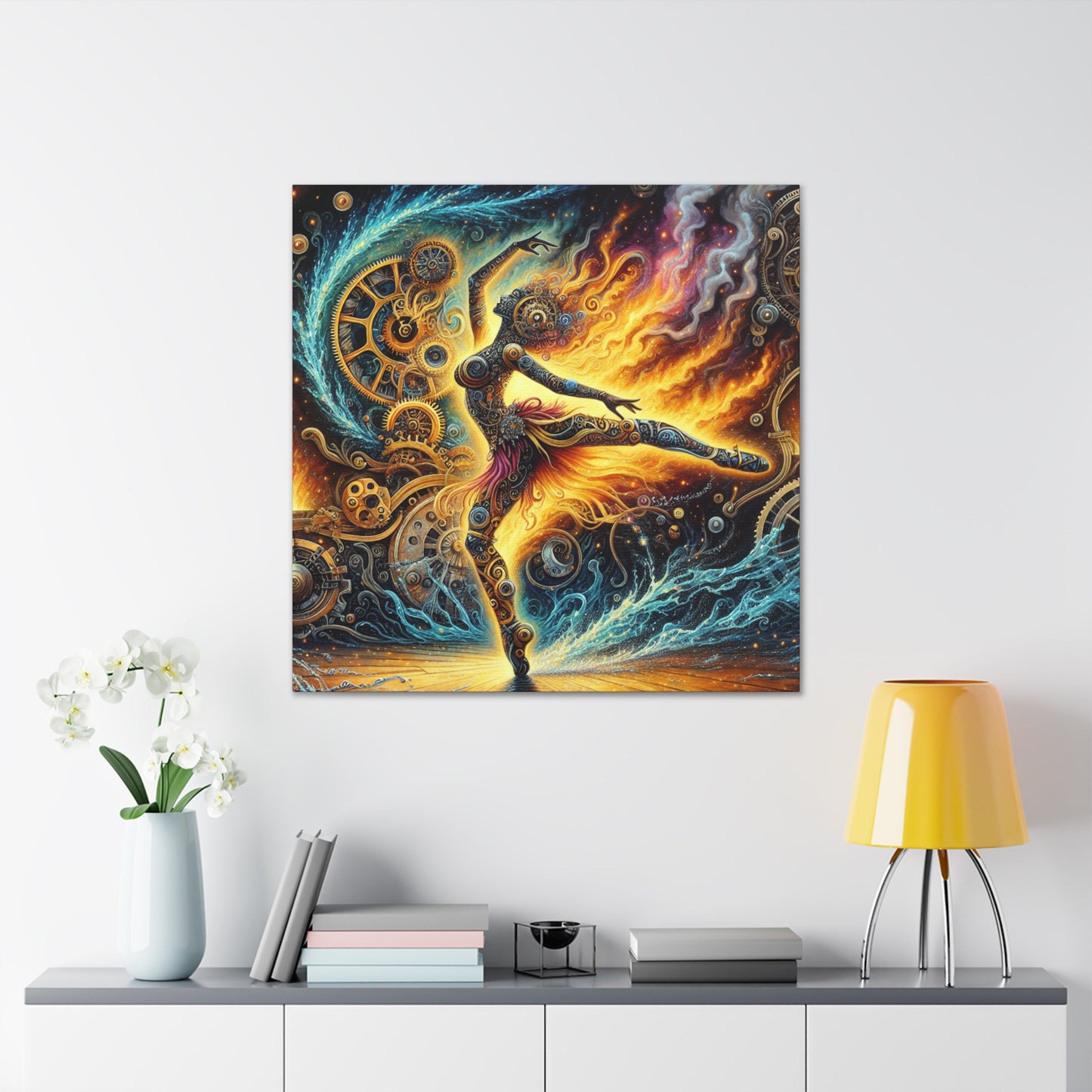 Mechanical Waltzing Whirlwind - Canvas