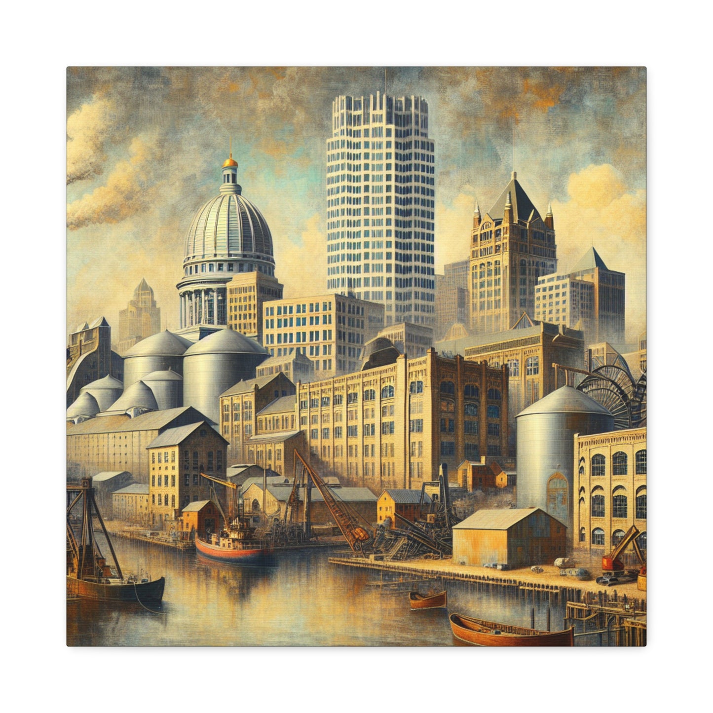 "City of Lakescapes" - Canvas