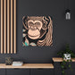 "Chimp Wisdom in Deco". - Canvas