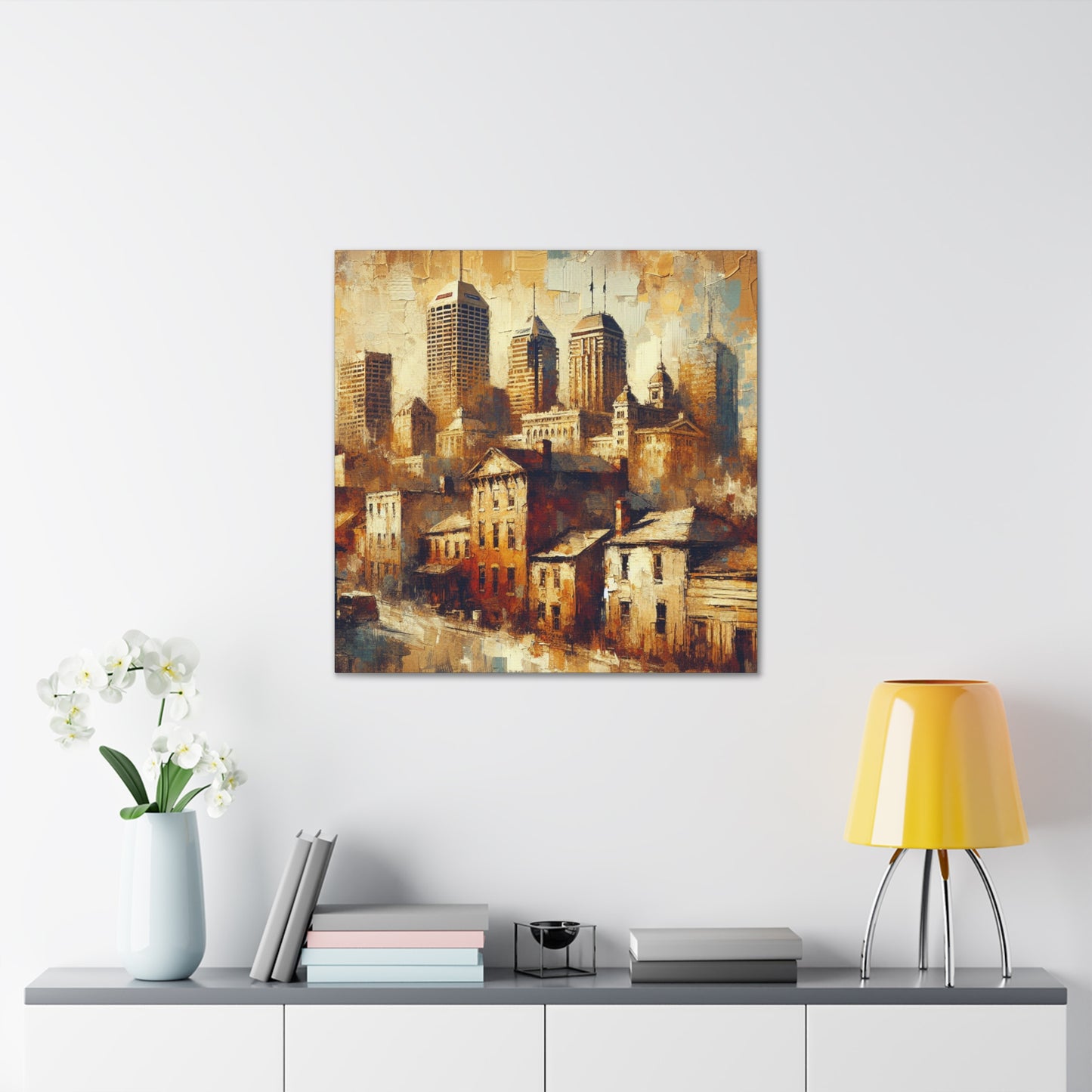 "Shadows of Steel City" - Canvas