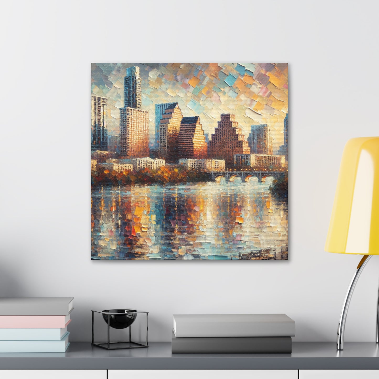 "Lively Shades of Austin" - Canvas