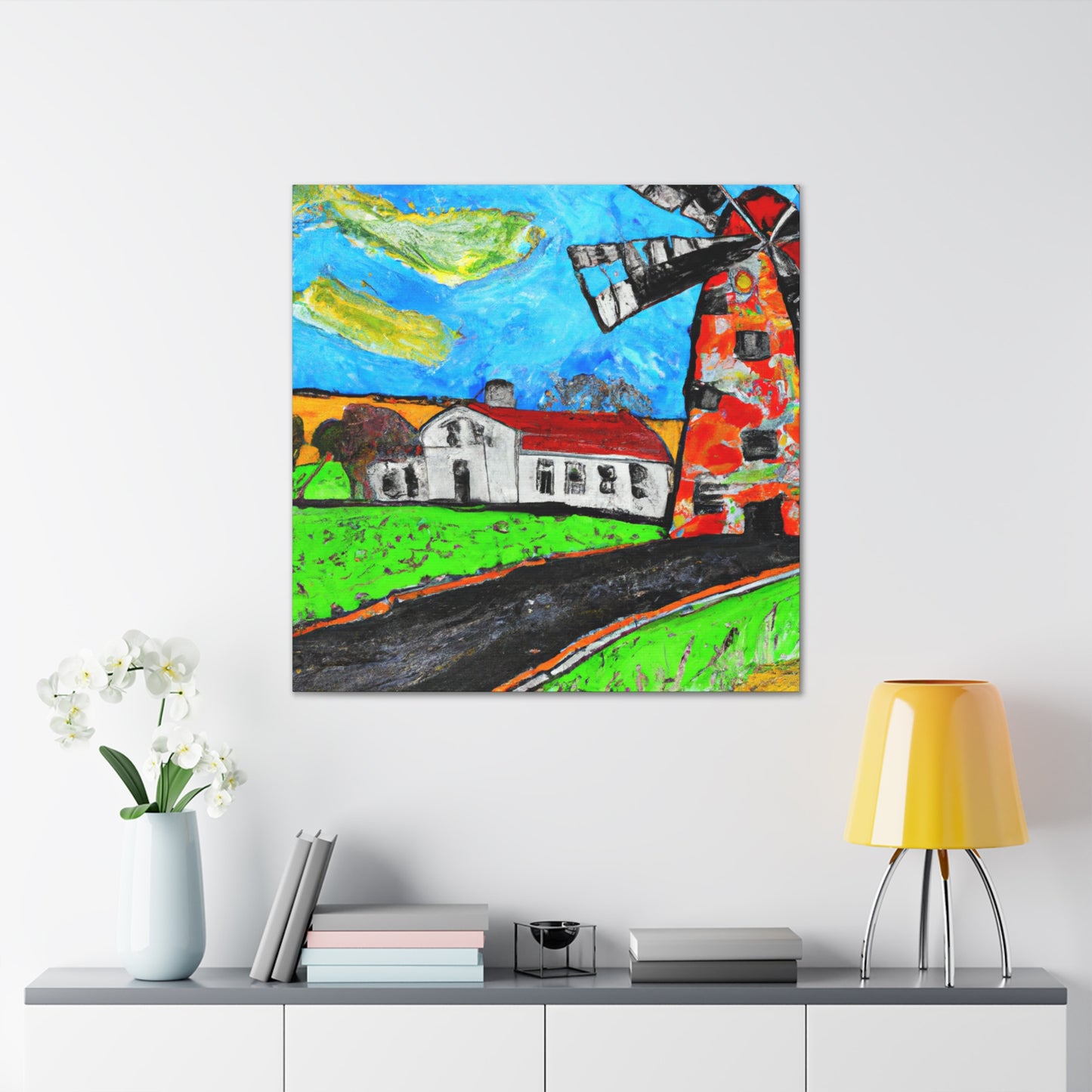 Windmills in Bloom - Canvas