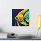 "Angelfish Dreaming Blue" - Canvas