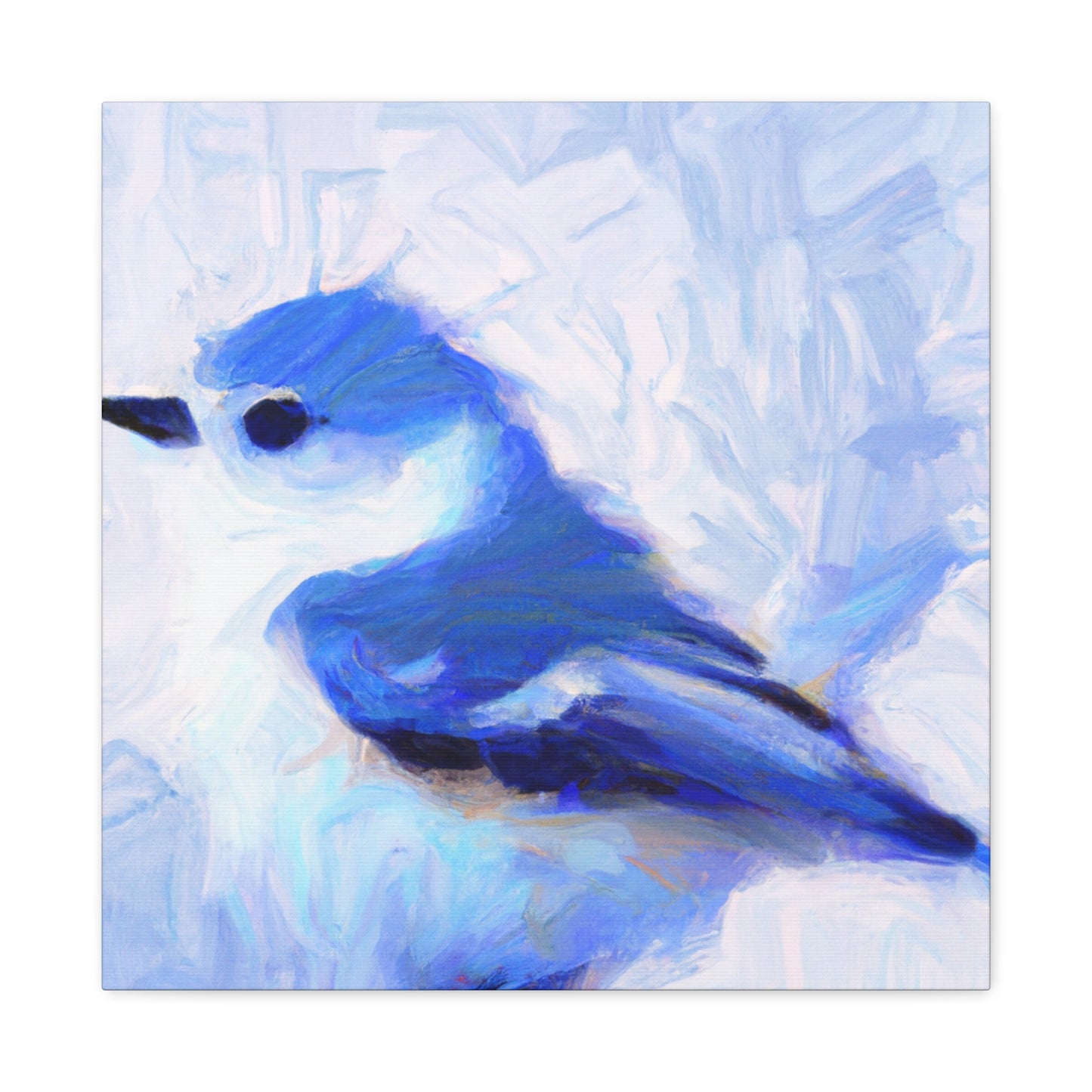 Bluebird's Abstraction - Canvas