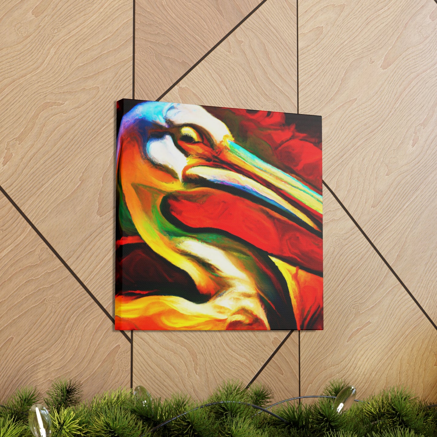 Pelican on the Shore - Canvas