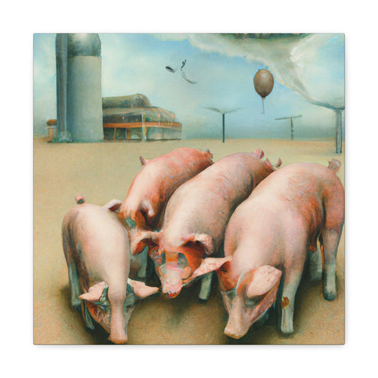 Pig in Levitation - Canvas