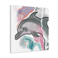 Dolphin Dance Abstraction - Canvas