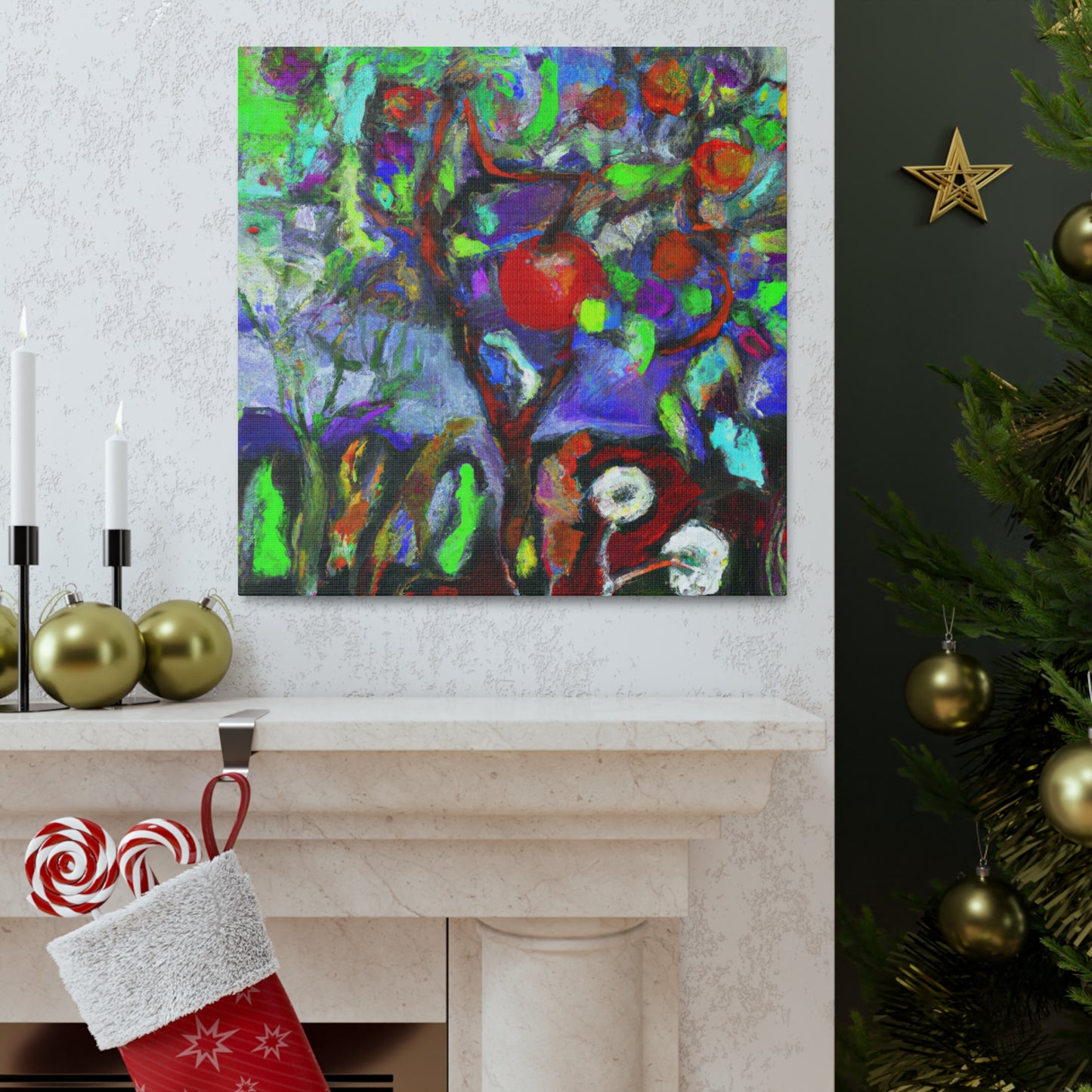 "Apple Tree Abstraction" - Canvas