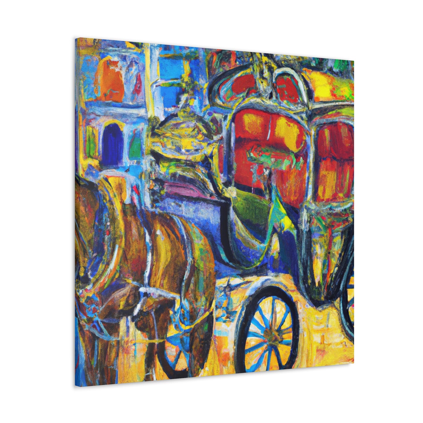 Horse and Carriage Ride - Canvas