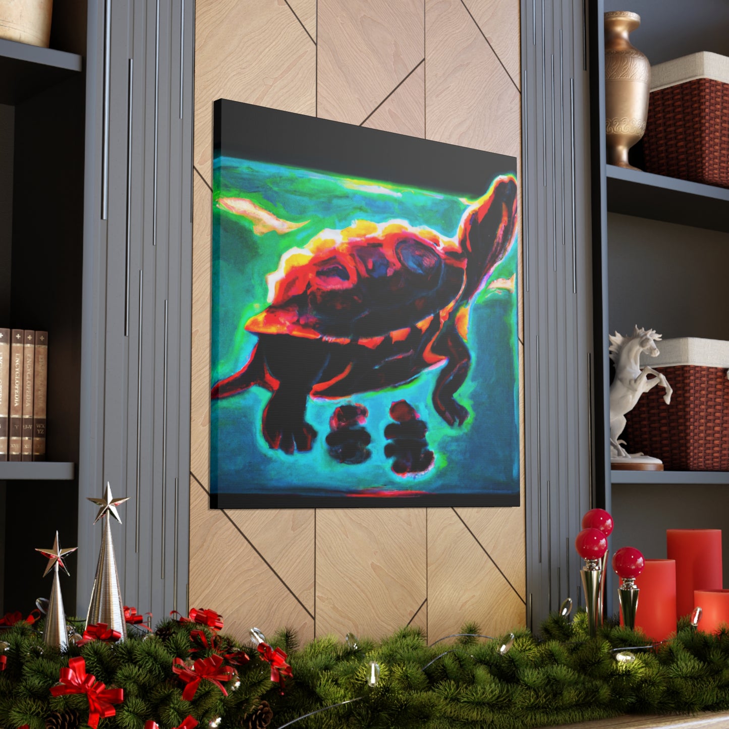 "Turtle of Art Deco" - Canvas