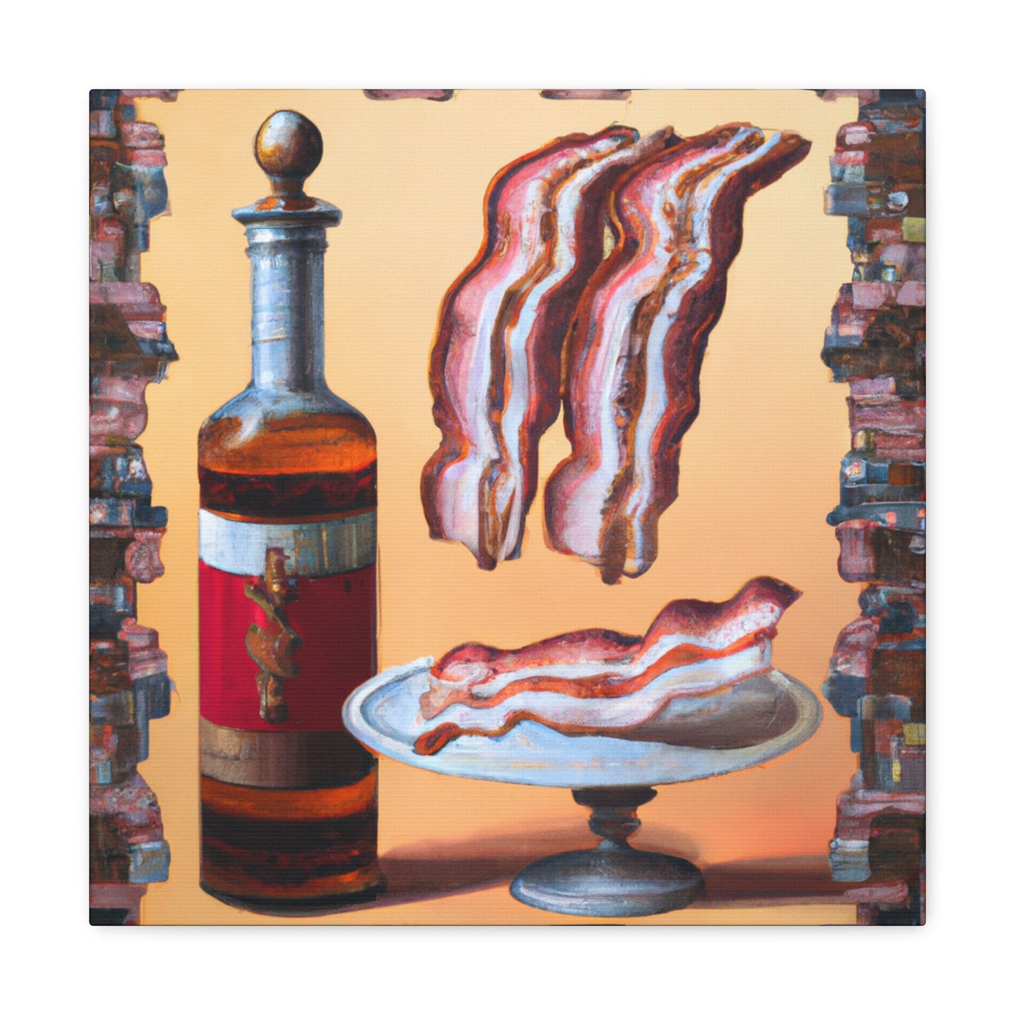 "Bacon in Rococo Style" - Canvas