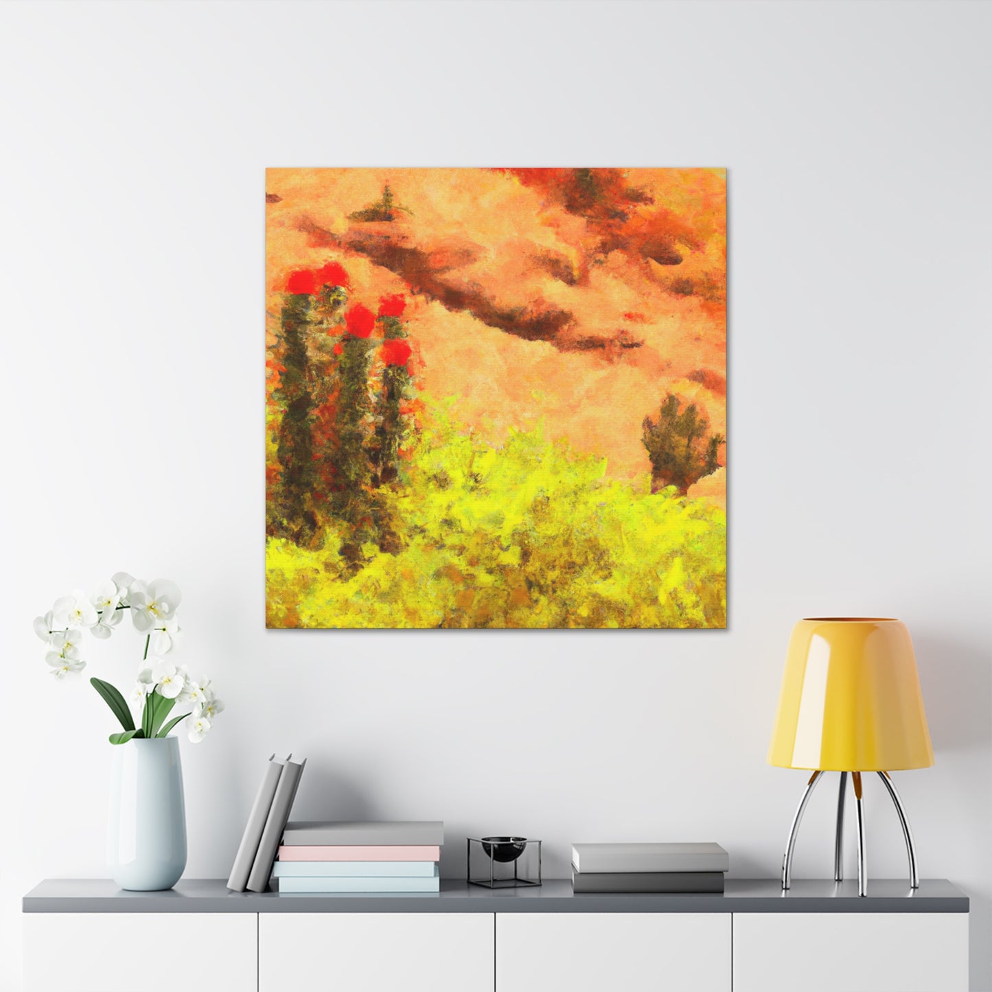 Desert Impressionism Piece - Canvas