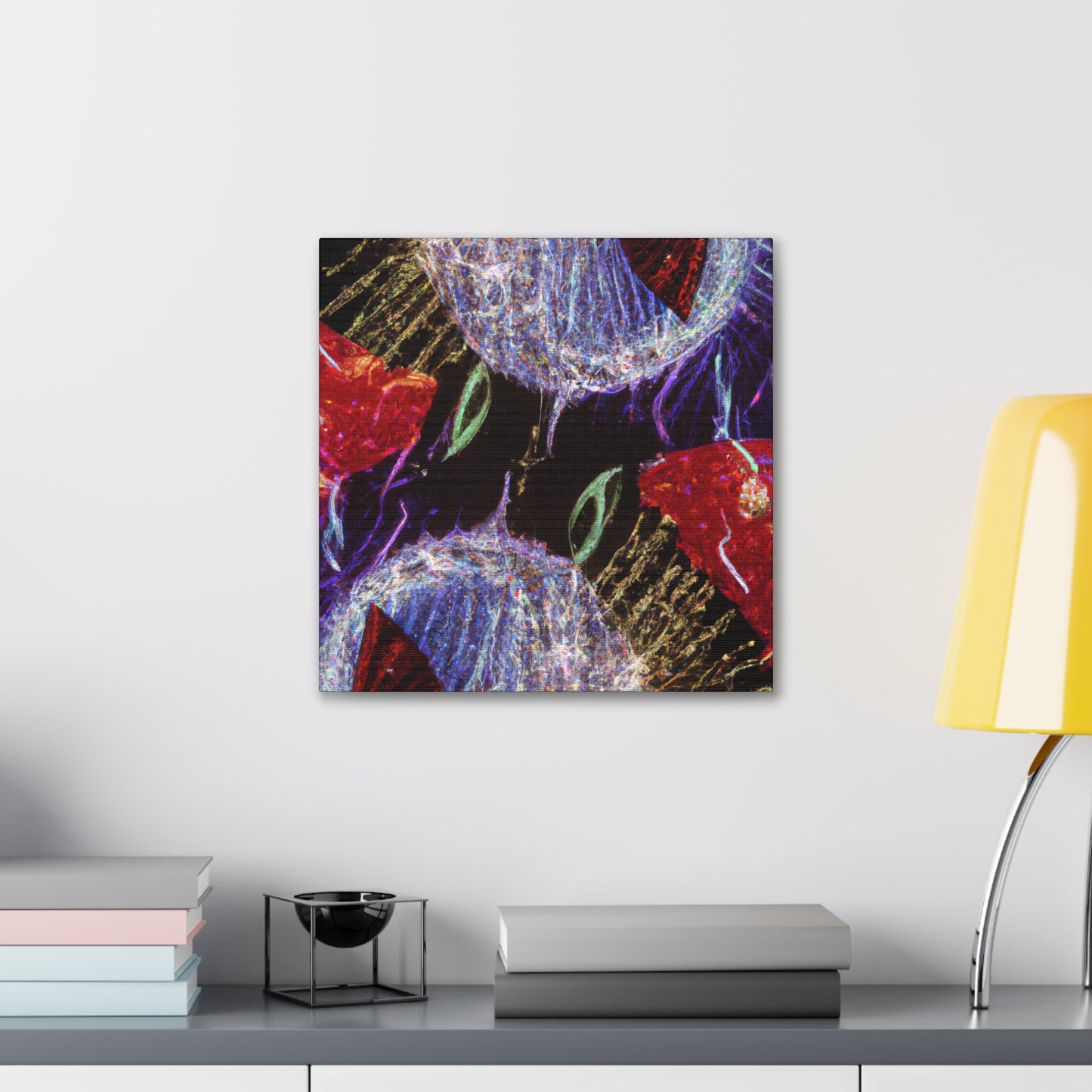 "Festive Holiday Lights" - Canvas