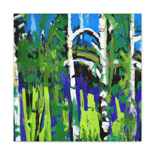 Birch Tree in Expressionism - Canvas