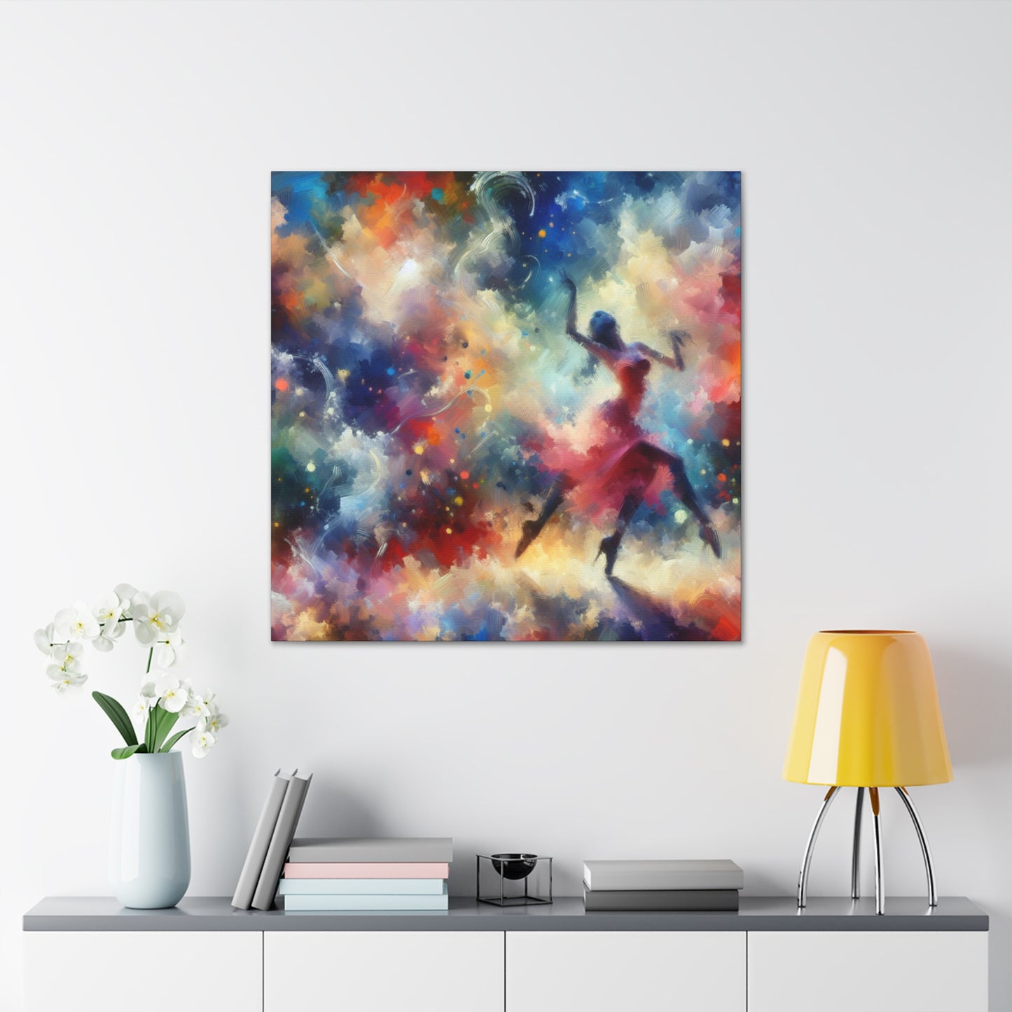 Rhythmic Twirls of Grace - Canvas