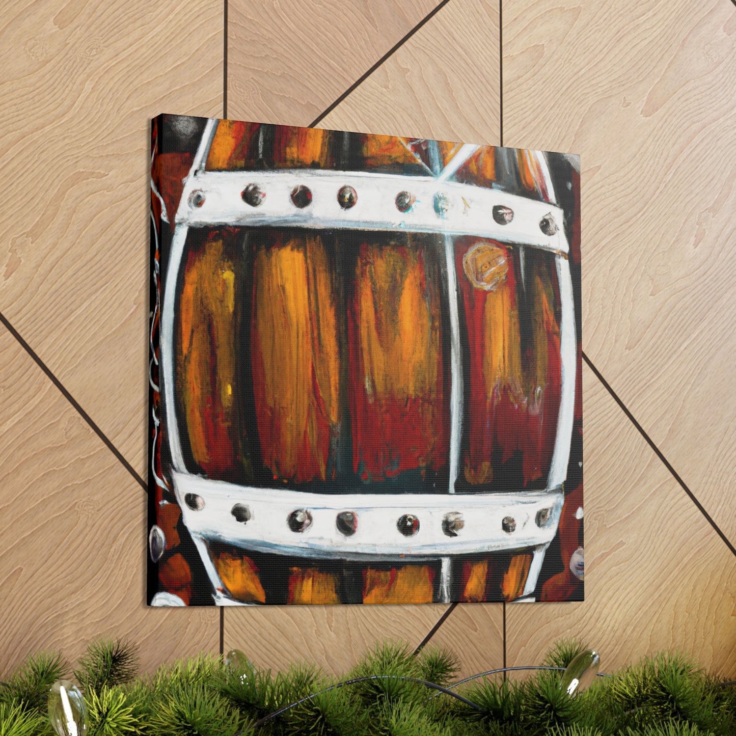 "Aging Whiskey Barrells" - Canvas