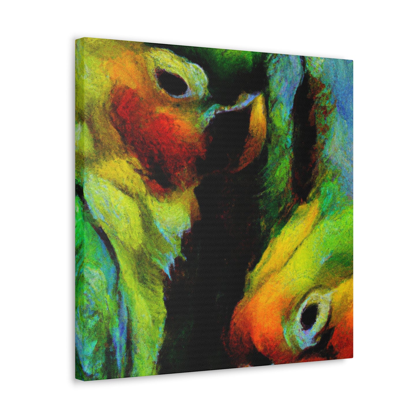 Conures in Colorful Hues - Canvas