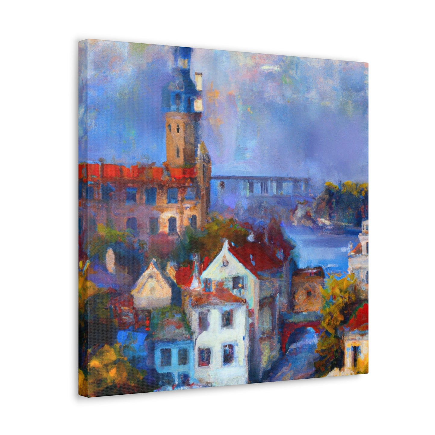 "Tudor Palace Impressionism" - Canvas