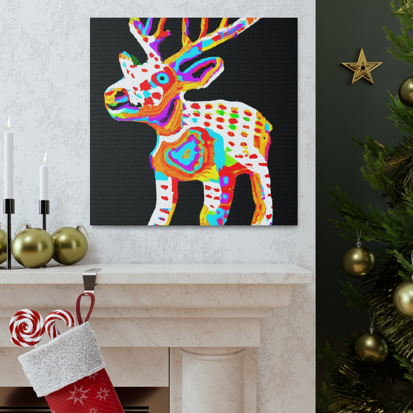 Reindeer Pop Artistry - Canvas