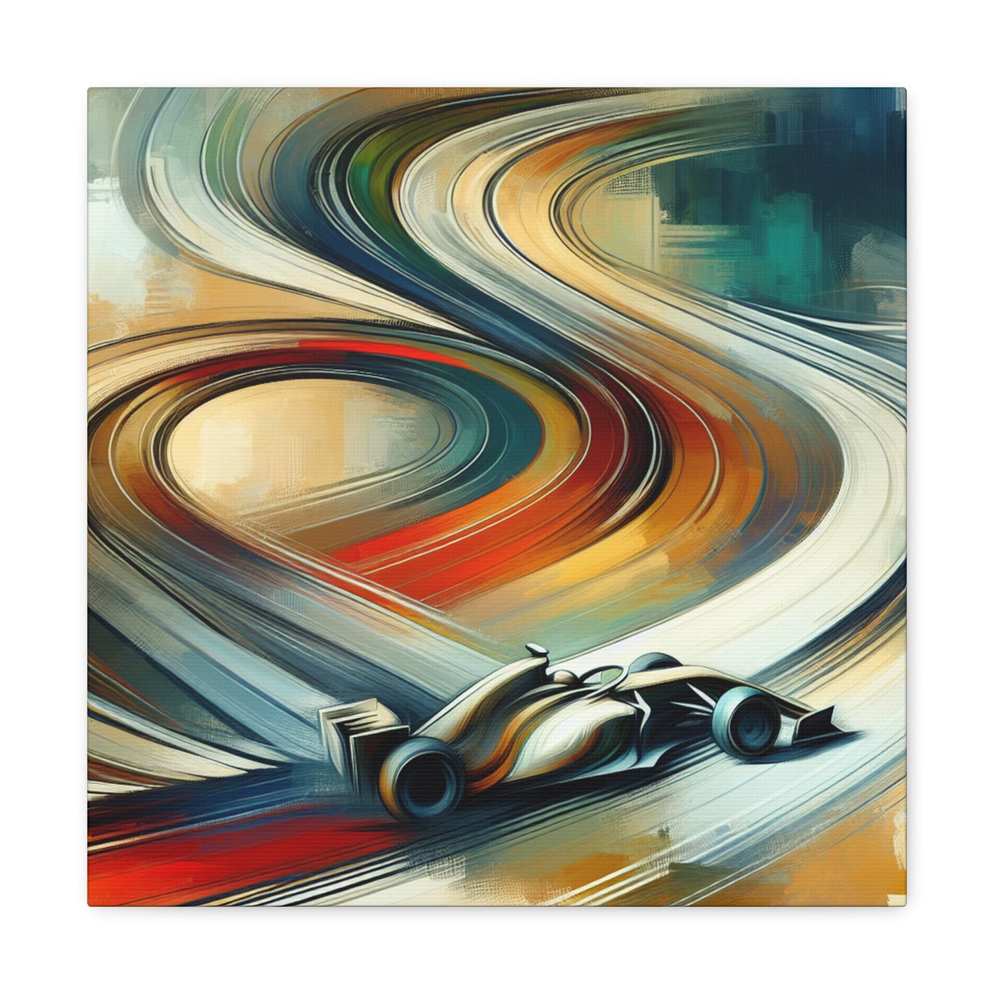 Racing Spirals - Canvas