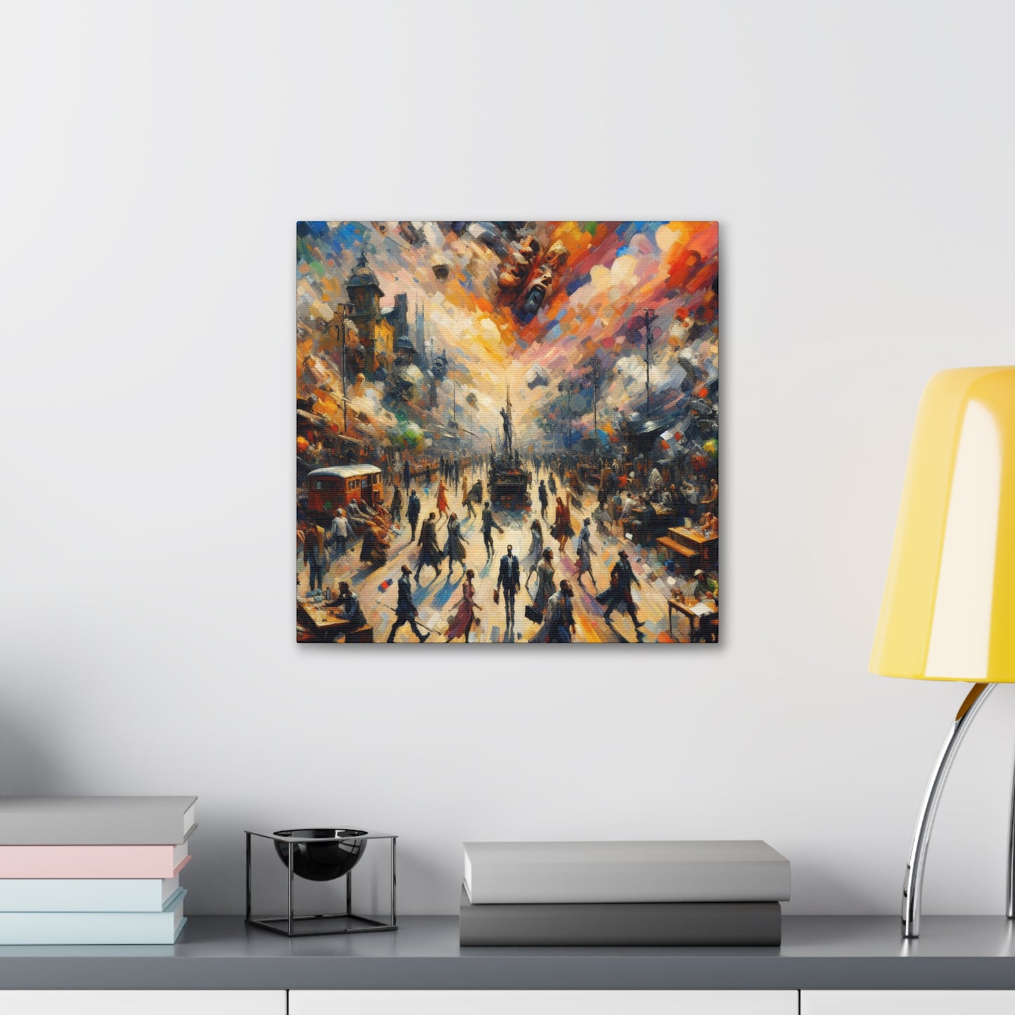 "Vivid Descent's Rapture" - Canvas