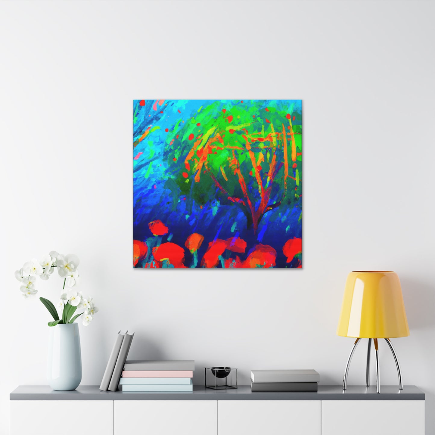 Poppies in Bloom. - Canvas