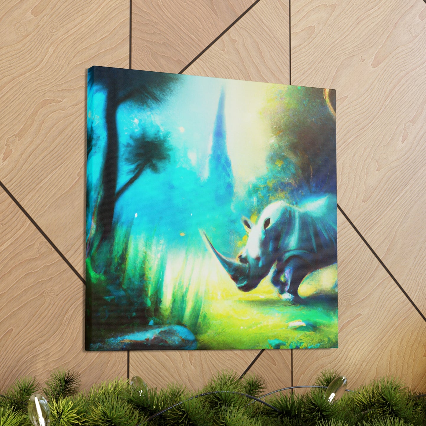 Rhinoceros in Dreamland - Canvas