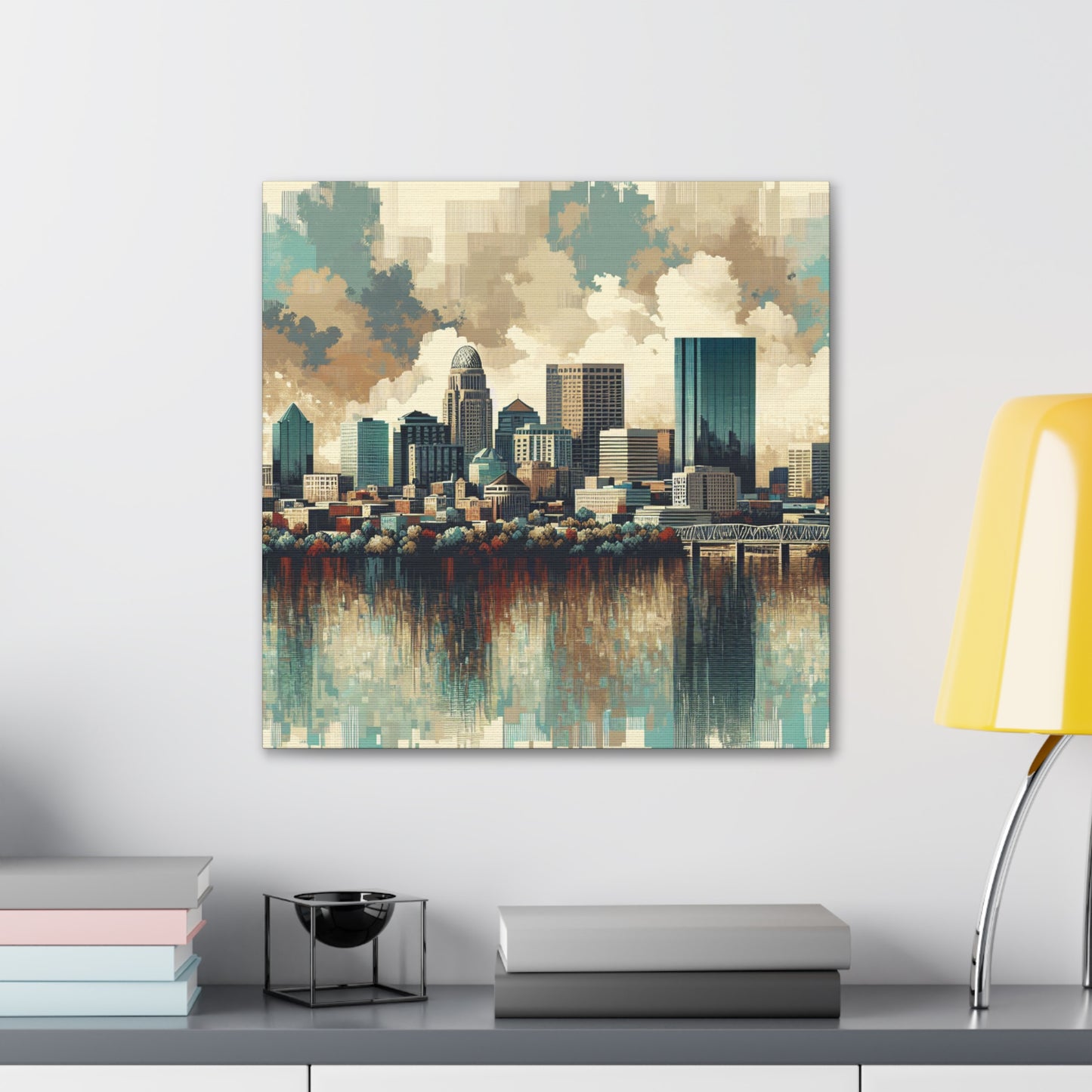 "Louisville's Timeless Urban Portrait" - Canvas