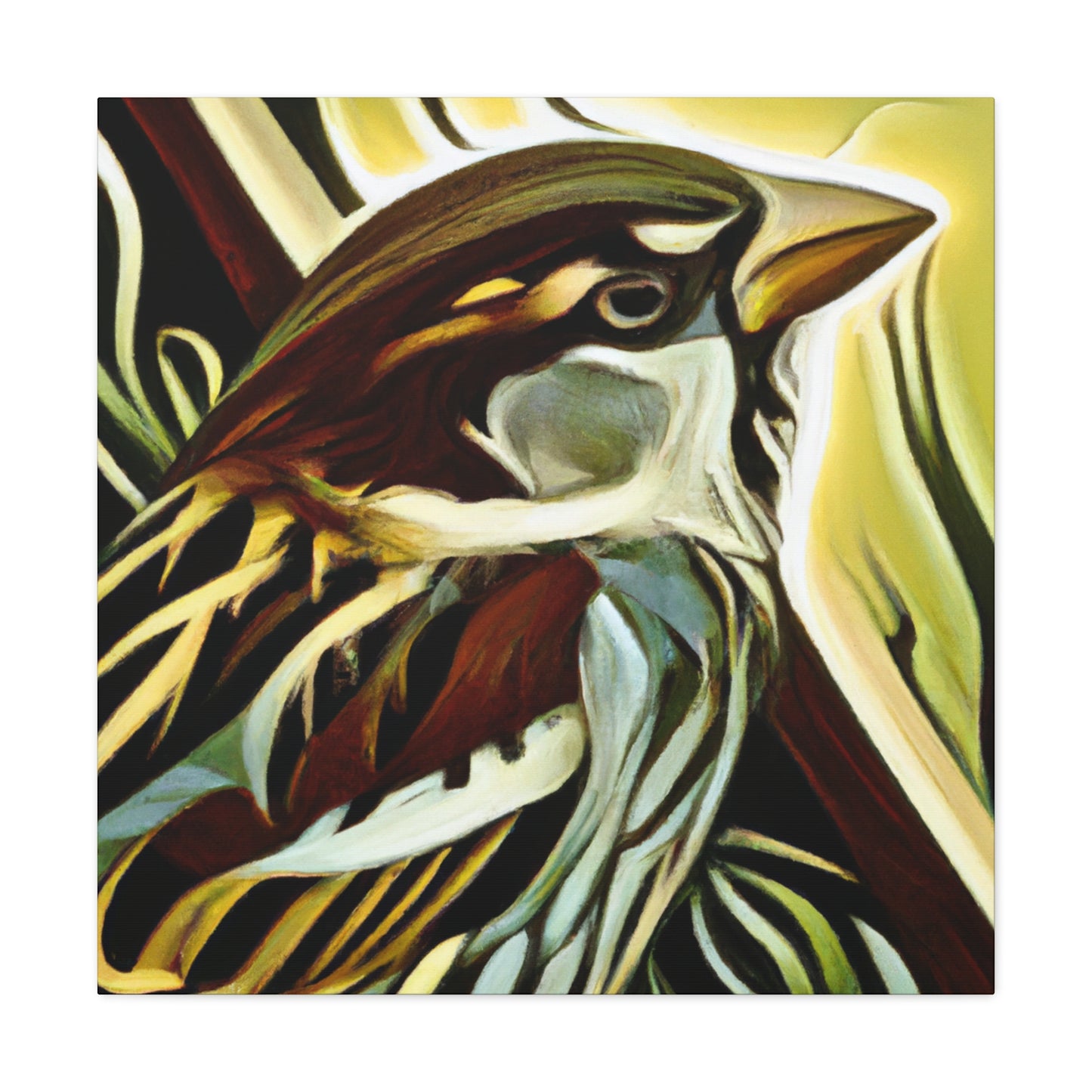 House Sparrow in Bloom - Canvas