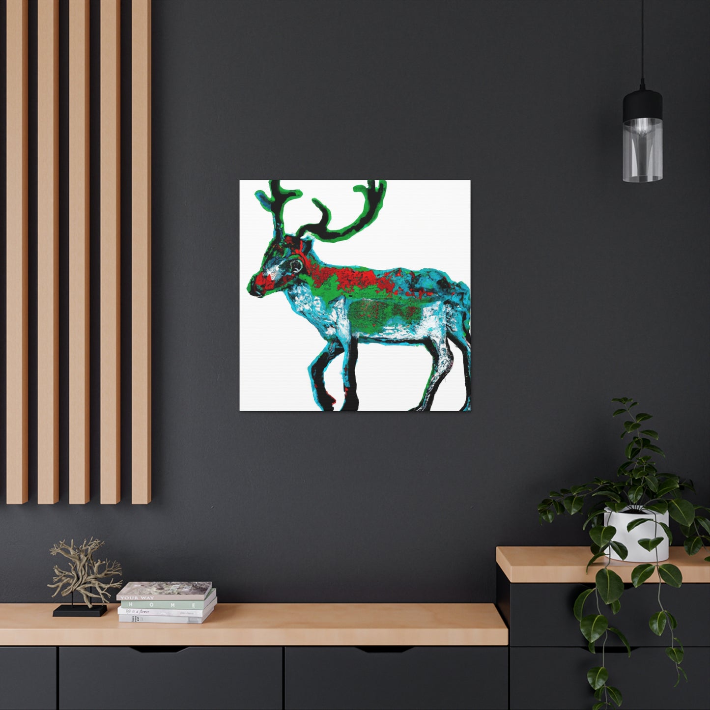 Reindeers in Winterland - Canvas