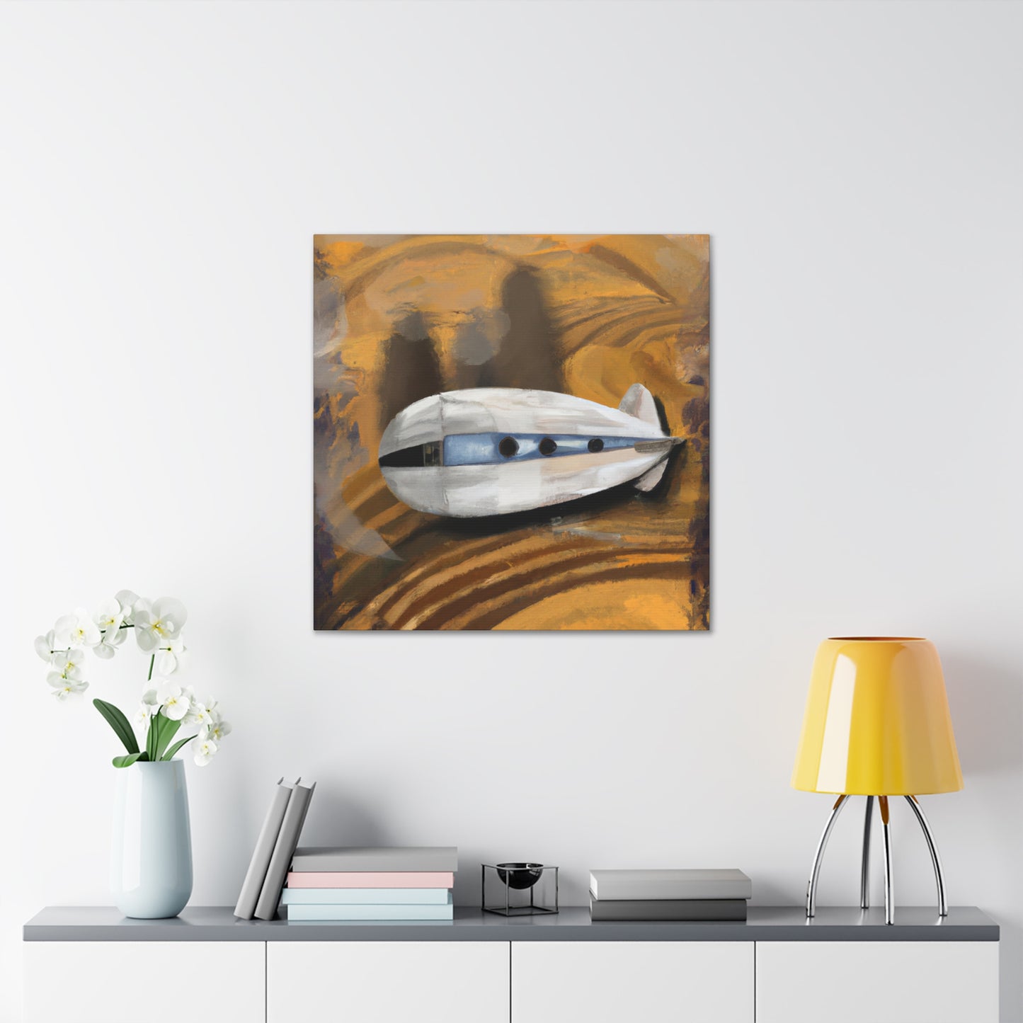 "Blossoming Blimp Majesty" - Canvas