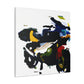 "Motorcycle in Motion" - Canvas