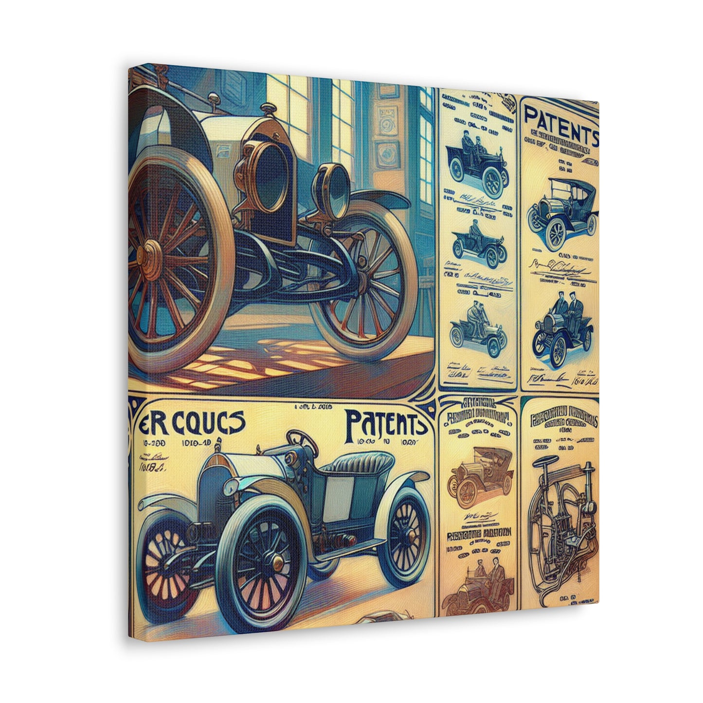 "Ingenious Wheels Unveiled" - Canvas