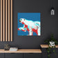 Polar Bear Minimalism - Canvas