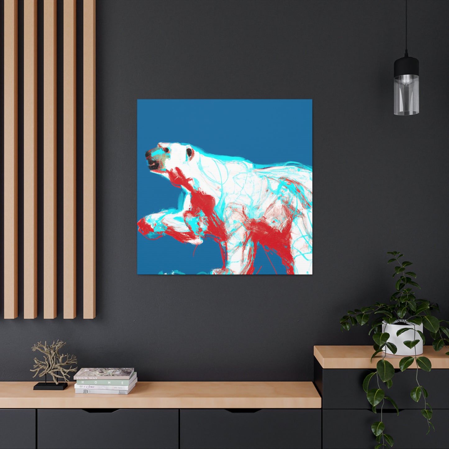 Polar Bear Minimalism - Canvas