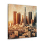 "Cityscape Memories Unveiled" - Canvas