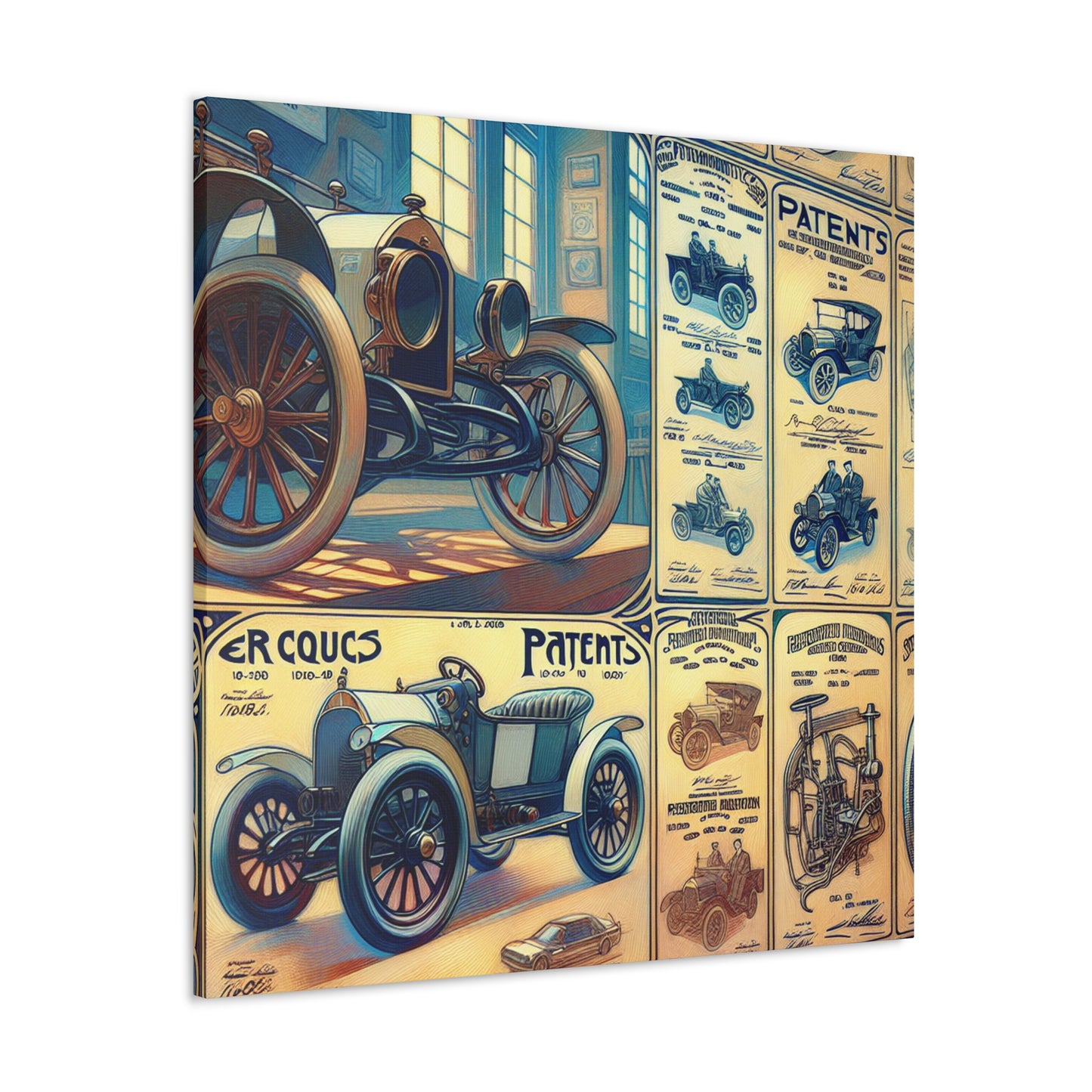 "Ingenious Wheels Unveiled" - Canvas